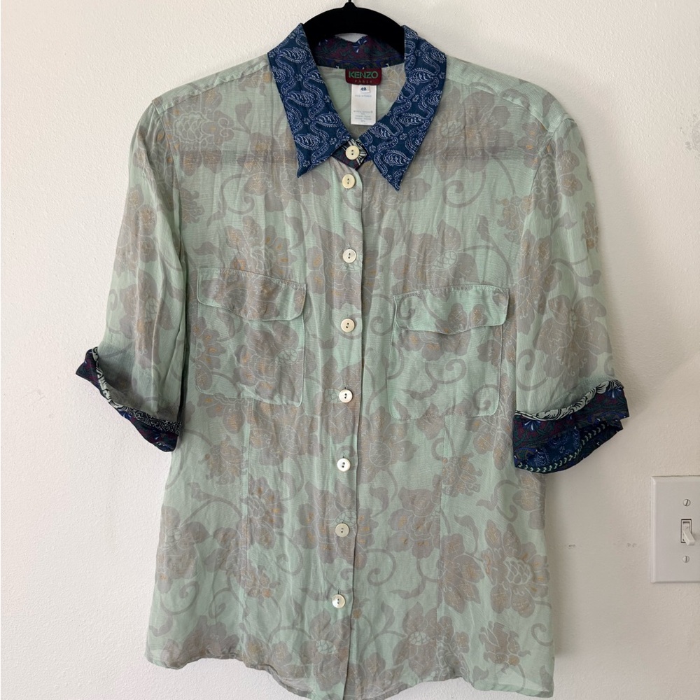 Kenzo Paris Button Up Blouse